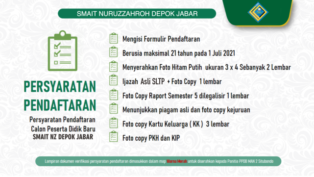 Syarat Pendaftaran
